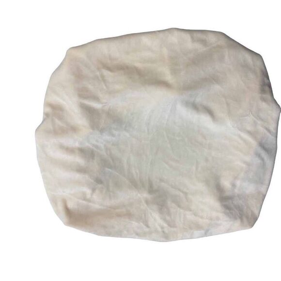 Set of 6 Velvet Seat Covers for Dining Room Chairs Stretch Cream New - Picture 1 of 9